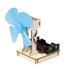 Kit di materiali per esperimenti di circuiti di fisica divertenti, fai da te, per bambini, fai da te, ventilatore elettrico, scienza, piccola invenzione