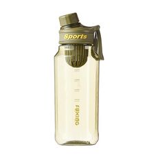 Tazza per acqua fitness sportiva portatile da esterno di grande capacità da 750 ml con filtro per il tè (verde)