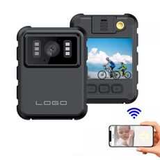 Videoregistratore con schermo IPS da 2,0 pollici versione L9 2K WIFI con mini videocamere impermeabili IP65 con clip posteriore