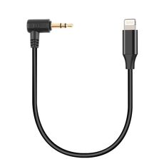 PULUZ 3,5 mm TRS da maschio a 8 pin Cavo adattatore audio a microfono vivo per PU3153 / PU3154 (nero)