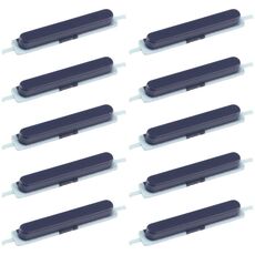 Per Samsung Galaxy F15 5G SM-E156B 10 pezzi Pulsante di accensione e pulsante di controllo del volume originali (nero)