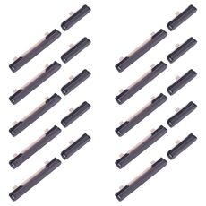 Per Samsung Galaxy S24+ SM-S926B 10 pezzi Pulsante di accensione e pulsante di controllo del volume originali (nero)