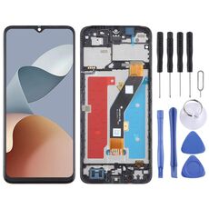 Per ZTE Blade A54 LCD Screen Digitizer assemblaggio completo con cornice (nero)