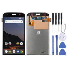 Per schermo LCD CAT S48C con digitalizzatore assemblaggio completo (nero)