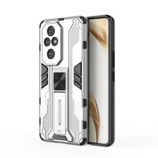 Custodia per telefono TPU ibrida per PC Supersonic Armor per Honor 200 Pro (argento)