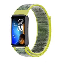 Per cinturino Huawei Watch 9/9 NFC cinturino in nylon con gancio e chiusura ad anello (giallo brillante)