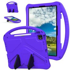 Per iPad Pro 13 2024 Custodia tablet antiurto EVA con supporto (viola)