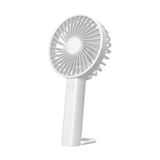 F35 Con foro sospeso Ventola di raffreddamento ricaricabile Potente ventilatore portatile Ventilatore da tavolo da 1200 mAh (Bianco)