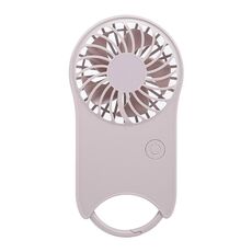 F12 3 velocità del vento Ventola di raffreddamento estiva per esterni Mini ventilatore portatile con fibbia appesa (rosa)
