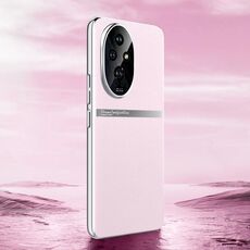 Per Honor 200 Custodia antiurto in pelle liscia e galvanica all-inclusive per telefono (rosa)