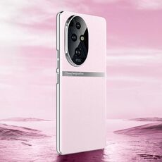 Per Honor 200 Pro Custodia per telefono antiurto all-inclusive in pelle liscia galvanica (rosa)