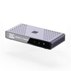 Q802 Splitter video HD 8K in lega di alluminio HDR 2 in 1 Adattatore di trasferimento video per schermi a specchio