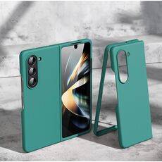 Per Samsung Galaxy Z Fold6 5G Custodia per telefono antiurto pieghevole con sensazione di pelle (verde)