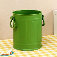 Organizer da tavolo per studenti di grande capacità, contenitore per penne, secchiello per pennelli per trucco per ragazze (verde)