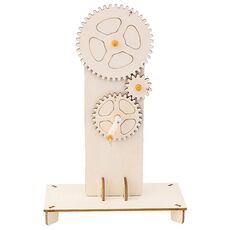 Kit di materiali per esperimenti di fisica con trasmissione a velocità variabile, ingranaggio a tripla azione, giocattolo per bambini con puzzle
