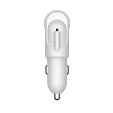 Mini purificatore d'aria con filtro a ioni negativi portatile montato su auto, colore: bianco accendisigari