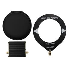 Antenna a banda larga a ciambella con convertitore a bassa impedenza (nera)