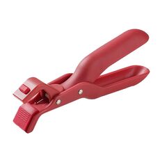 Clip per piatti antiscottatura per uso domestico, portapiatti isolato antiscivolo per cucina (rosa rosso)