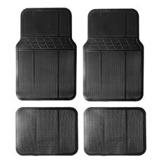 Tappetini durevoli impermeabili antiscivolo in PVC per auto 4 pezzi/set (strisce)