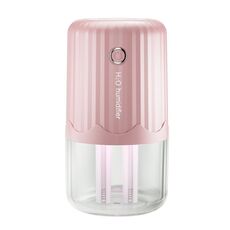 T06 Umidificatore d'aria a doppio spruzzo per uso domestico con luce notturna per atmosfera di grande capacità, Colore: rosa Plug-in