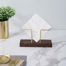Porta tovaglioli verticale tipo B in noce, decorazione per tavolo da pranzo, ristorante e cucina, per tovaglioli di carta, posta, bollette