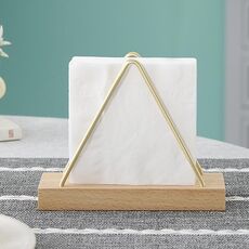 Porta tovaglioli verticale corto in legno di faggio, decorazione da tavolo per ristoranti, tovaglioli di carta, posta, bollette