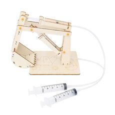 Escavatore idraulico in legno Alunni Tecnologia fai-da-te Materiali per esperimenti scientifici di piccola produzione
