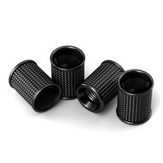 Tappo valvola modificato per pneumatici per auto in lega di zinco 4 pezzi / set (nero)