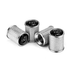 Tappo valvola modificato per pneumatici per auto in lega di zinco da 4 pezzi/set (argento)