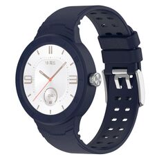 Per Huawei Watch GT Cyber cinturino integrato traspirante in silicone (blu scuro)