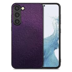 Per Samsung Galaxy S23 5G Custodia per telefono in pelle con cover posteriore Flow Color (viola)