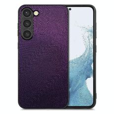 Per Samsung Galaxy S23 + 5G Cover posteriore in pelle con cover posteriore a colori (viola)