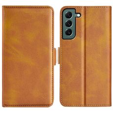 Per Samsung Galaxy S23 + 5G Custodia per telefono in pelle con fibbia magnetica a doppio lato (giallo)