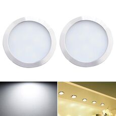 2 PCS 2W DC12V 18LED Luci per armadi Luci per vetrine, specifiche: DuPont Terminal-Side Outlet (luce bianca 6400K)