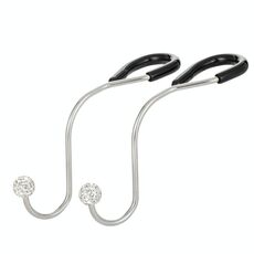 Ganci multifunzionali per seggiolino auto con intarsio a diamante (bianco)