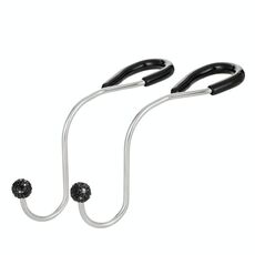 Ganci multifunzionali per seggiolino auto con inserto a diamante (nero)