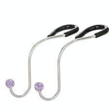 Ganci per seggiolino auto multifunzionali con inserto in diamante (viola)