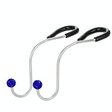 Ganci multifunzionali per seggiolino auto con intarsio a diamante (blu)