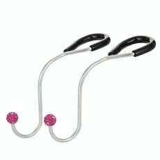 Ganci multifunzionali per seggiolino auto con intarsio diamantato (viola rosso)