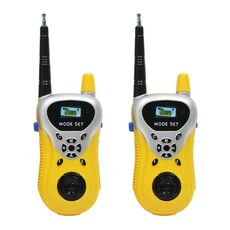 2289 1 paio di bambini Mini walkie talkie Giocattoli wireless parlanti Giocattoli interattivi all'aperto (giallo)