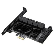 PCIE X1 a 16 porte SATA3.0 Rotary Card Computer Desktop Disco rigido a stato solido