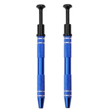 2pcs IC Chip Picker Componenti elettronici Picker Condensatore IC Grabber Clip(Blu)