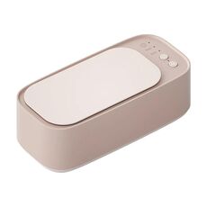 Pulitore elettrico ad ultrasuoni Timing a 3 velocità Orologi per gioielli Bretelle Dispositivo per la pulizia degli occhiali(Rosa)