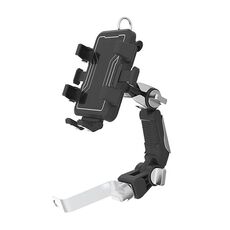 Supporto per telefono di navigazione per ciclismo all'aperto per bicicletta da moto, stile: staffa per specchietto retrovisore
