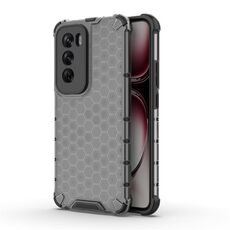 Per OPPO Reno12 Pro Custodia per telefono globale antiurto a nido d'ape (nera)