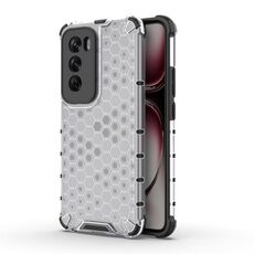 Per OPPO Reno12 Pro Custodia per telefono globale antiurto a nido d'ape (bianca)