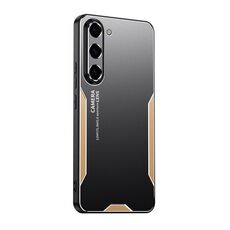 Per Samsung Galaxy S23 5G Blade Series TPU Hybrid Metal Phone Case (Oro)