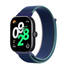 Per Rendmi Watch 4 cinturino in nylon con chiusura a strappo (blu navy intenso)