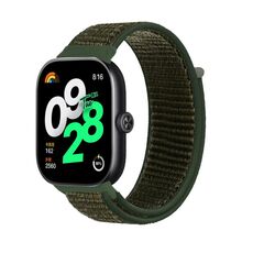 Per Rendmi Watch 4 cinturino in nylon con gancio e chiusura ad anello (verde militare)