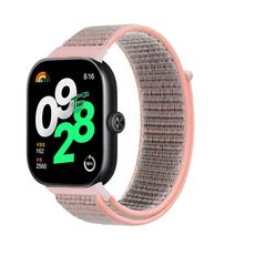 Per Rendmi Watch 4 cinturino in nylon con gancio e chiusura ad anello (colore rosato)